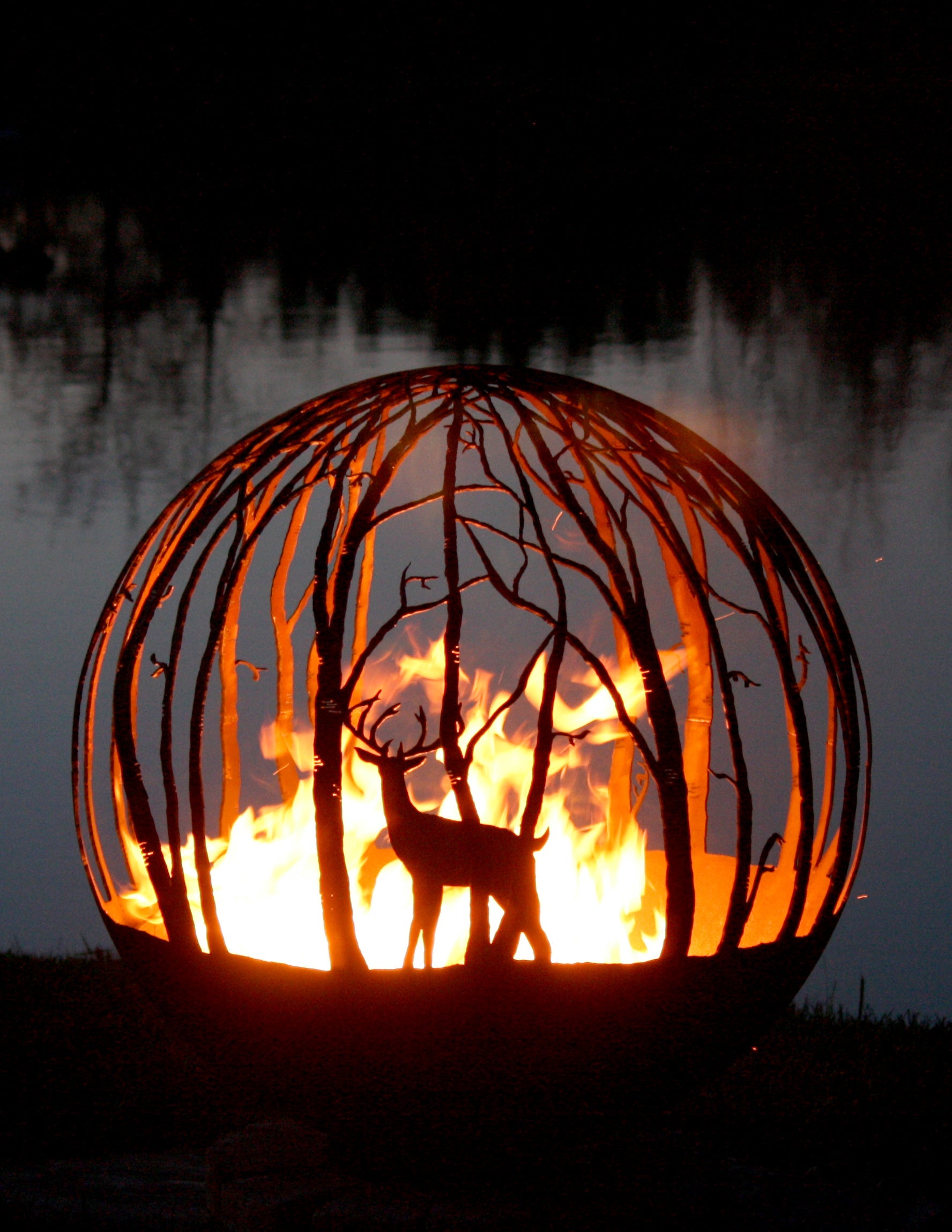 The Fire Pit Gallery Winter Woods Fire Pit Sphere Design Your Own