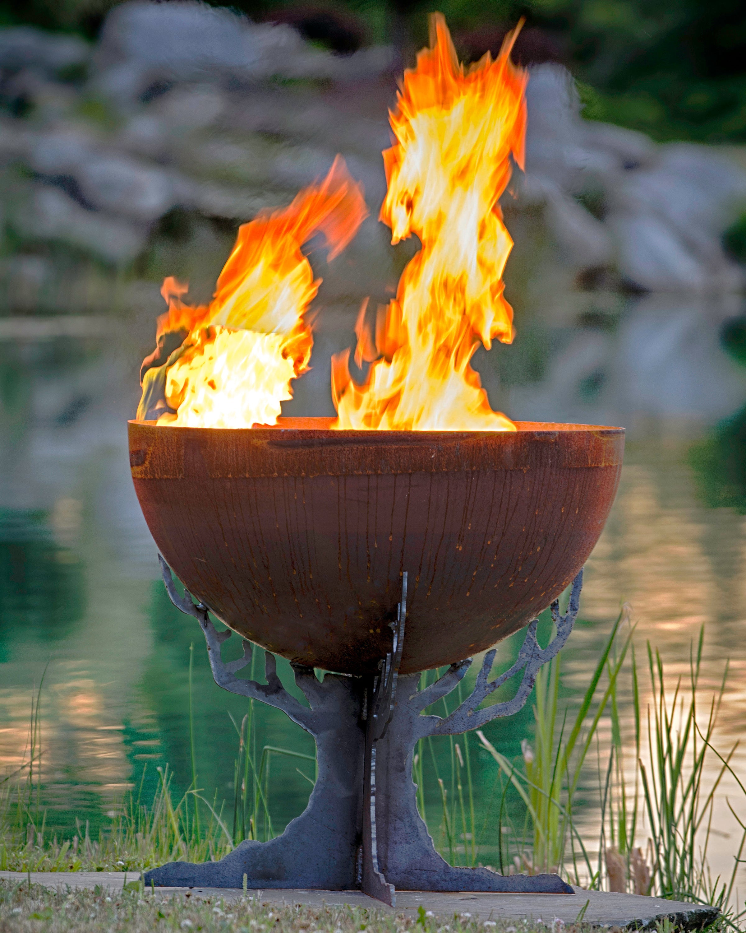 The Fire Pit Gallery Druids’ Dream Tree Fire Pit 30″ Firebowl