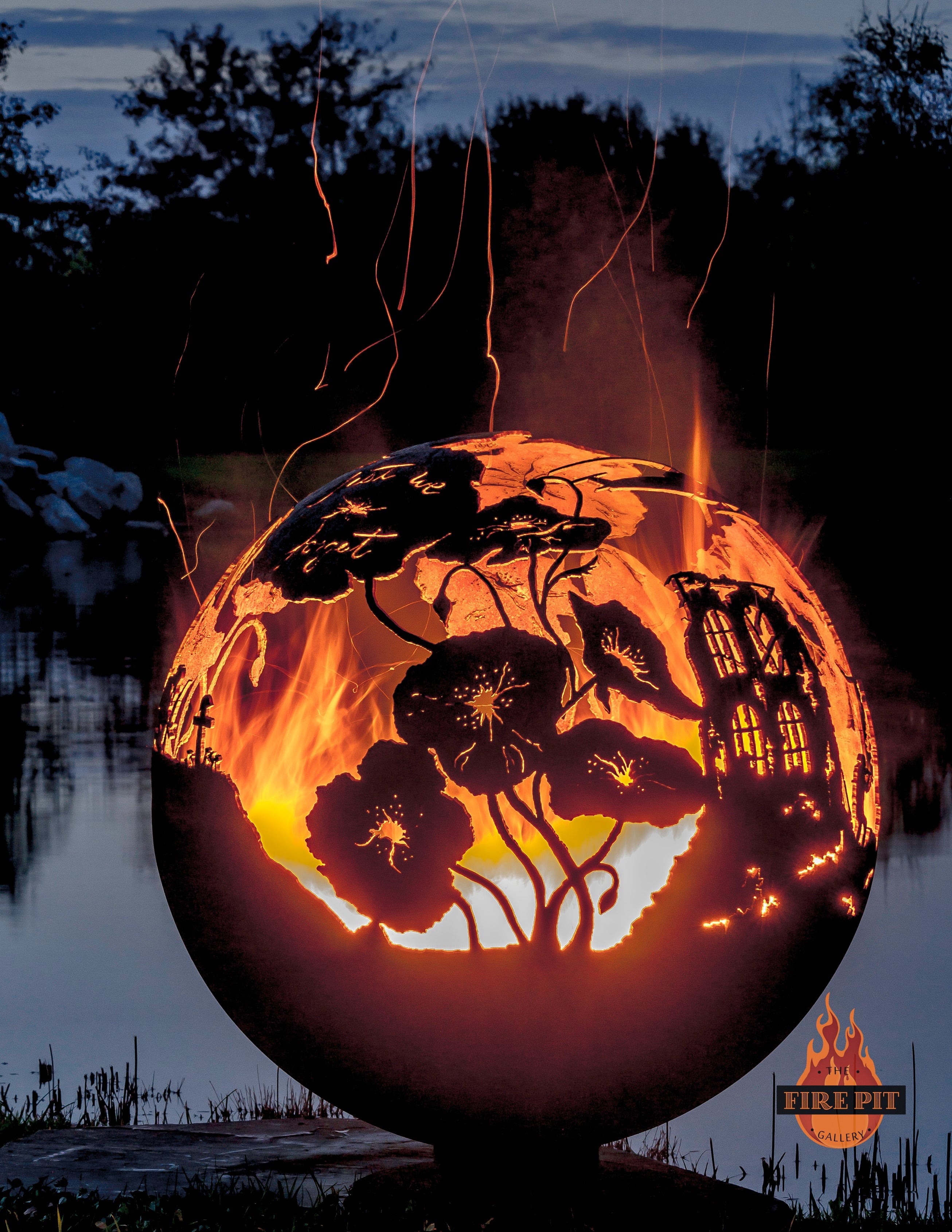 The Fire Pit Gallery Lest We Forget – Remembrance Day Fire Pit Sphere