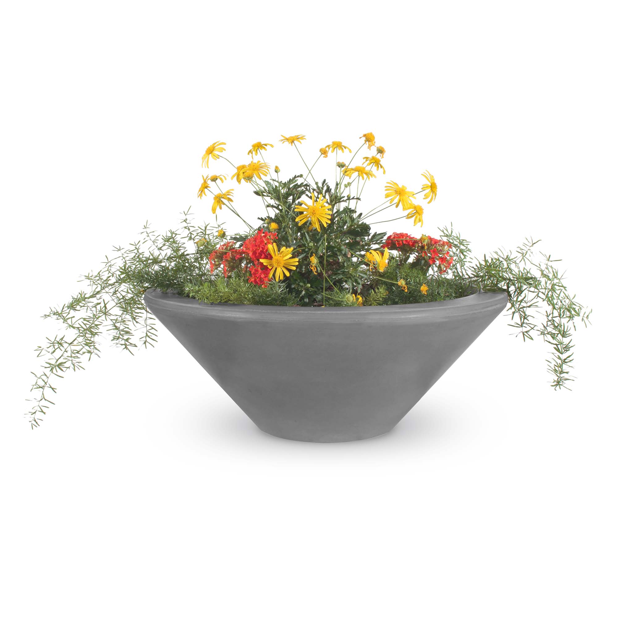 The Outdoor Plus Cazo Concrete Planter Bowl