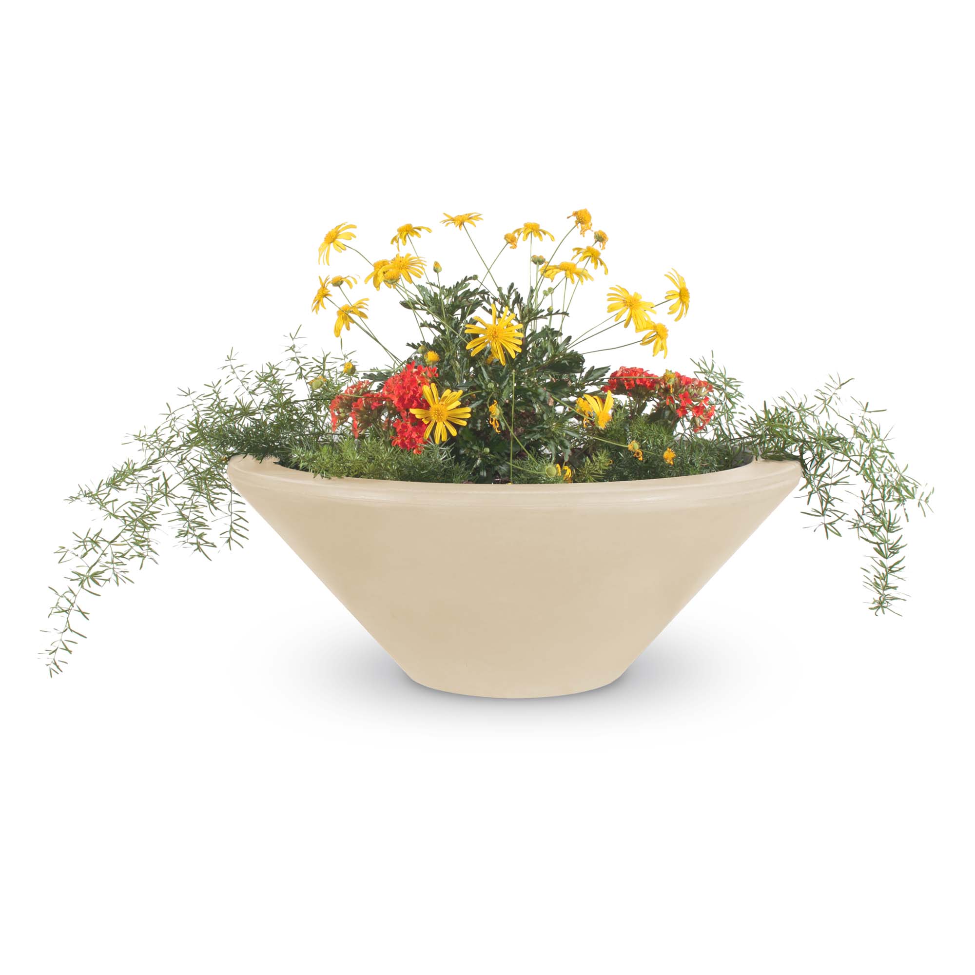 The Outdoor Plus Cazo Concrete Planter Bowl