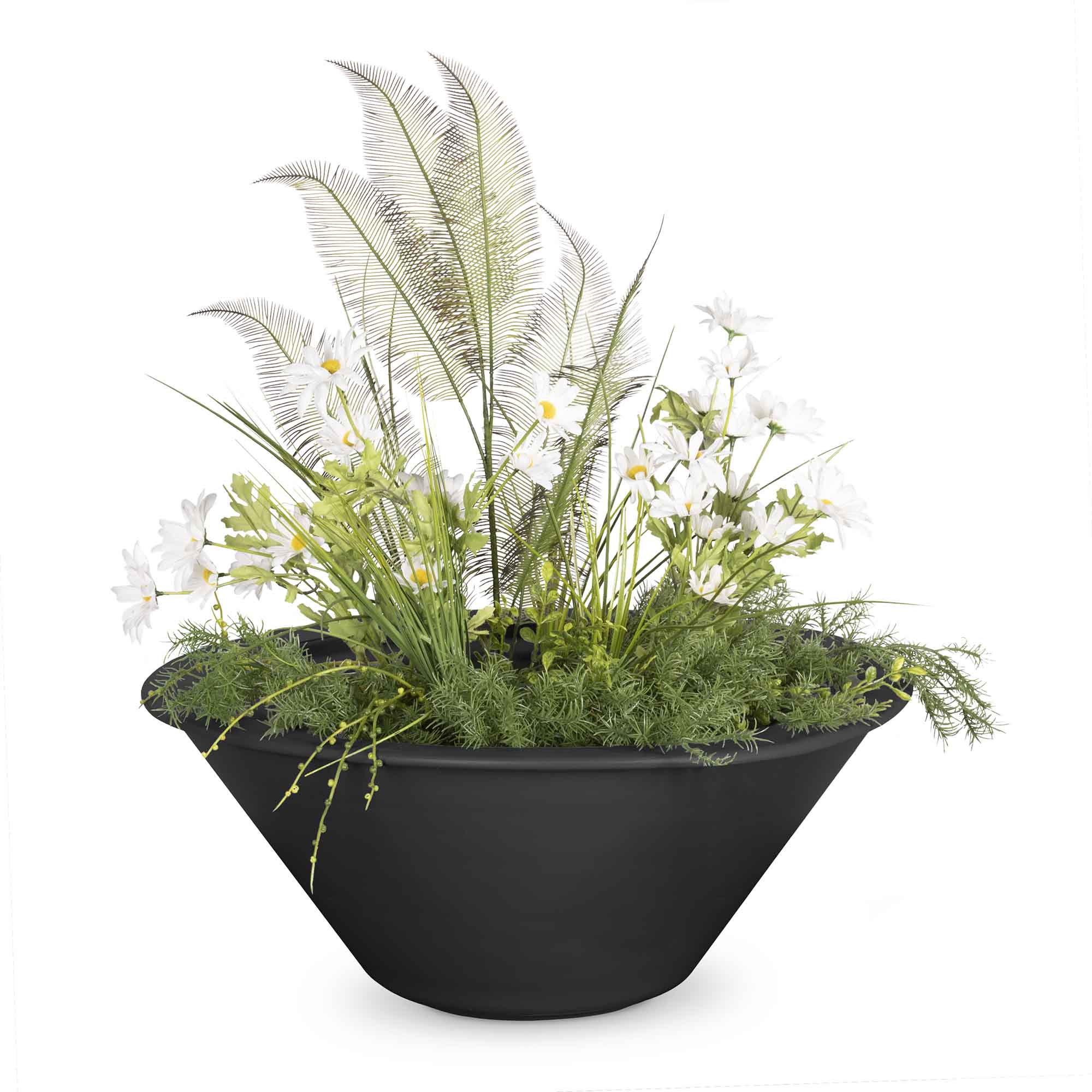 The Outdoor Plus Cazo Powder Coated Steel Planter Bowl