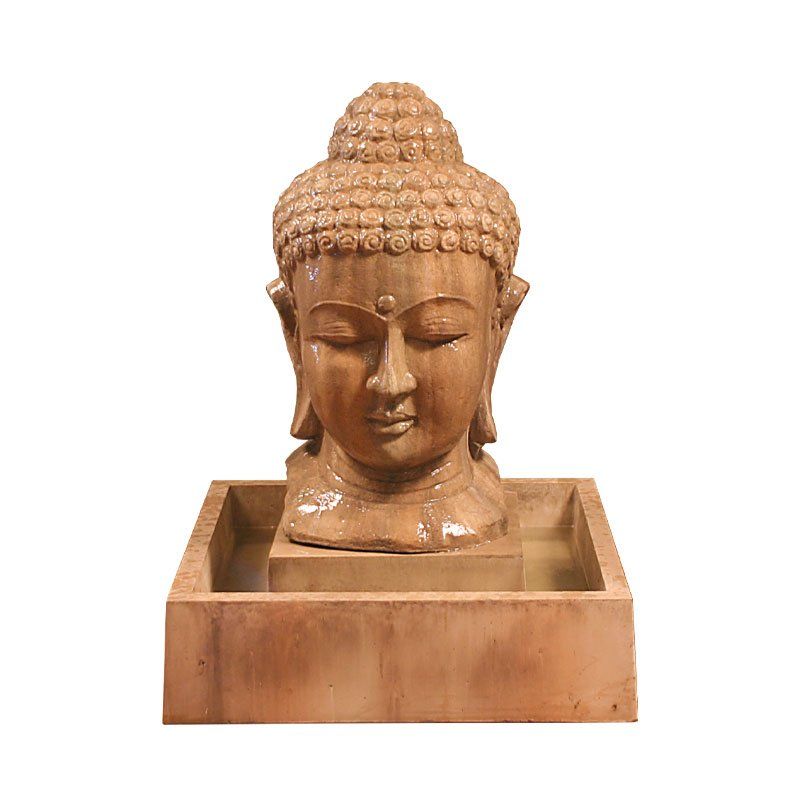 Phoenix Precast Products Buddha Head Fountain Small