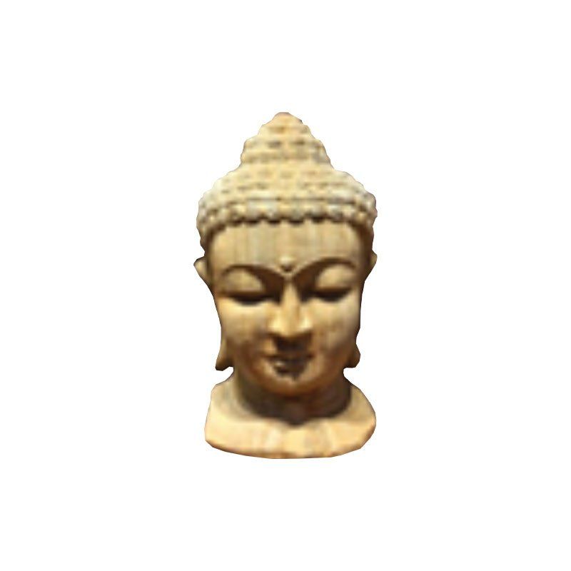 Phoenix Precast Products Half Buddha Head Wall Statue