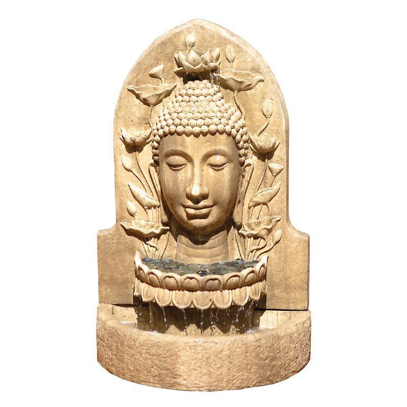 Phoenix Precast Products Buddha Head Fountain Tall