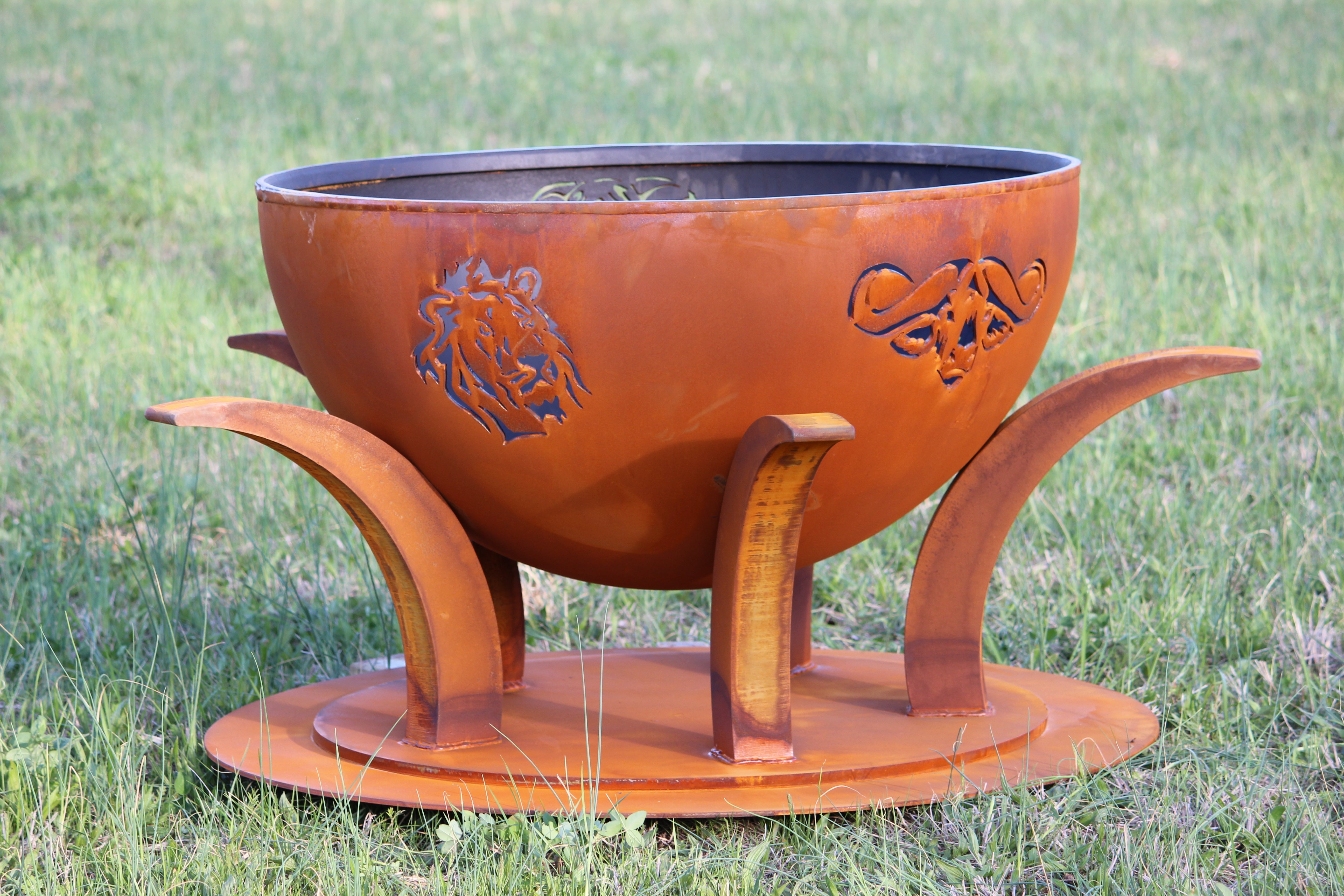 Fire Pit Art Africa's Big 5 Fire Pit