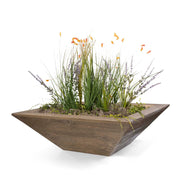The Outdoor Plus Maya Wood Grain Planter Bowl