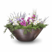 The Outdoor Plus Remi Hammered Copper Planter Bowl
