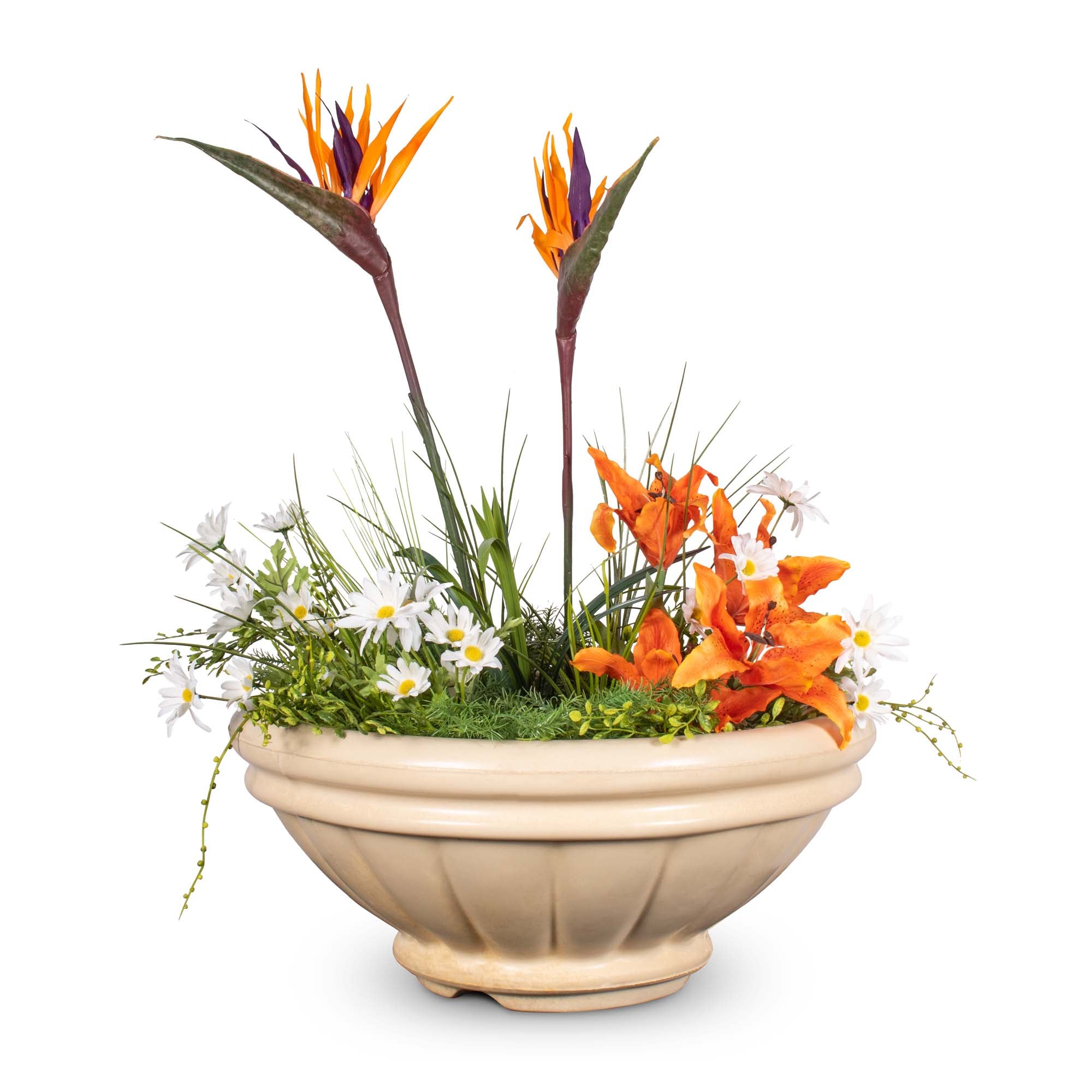 The Outdoor Plus Roma Concrete Planter Bowl