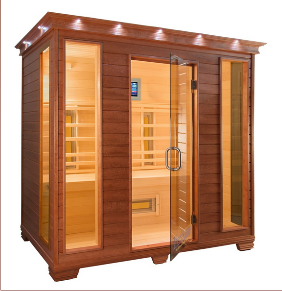 SCP-TheraSauna TS8454 Four Person Straight Bench Infrared Sauna