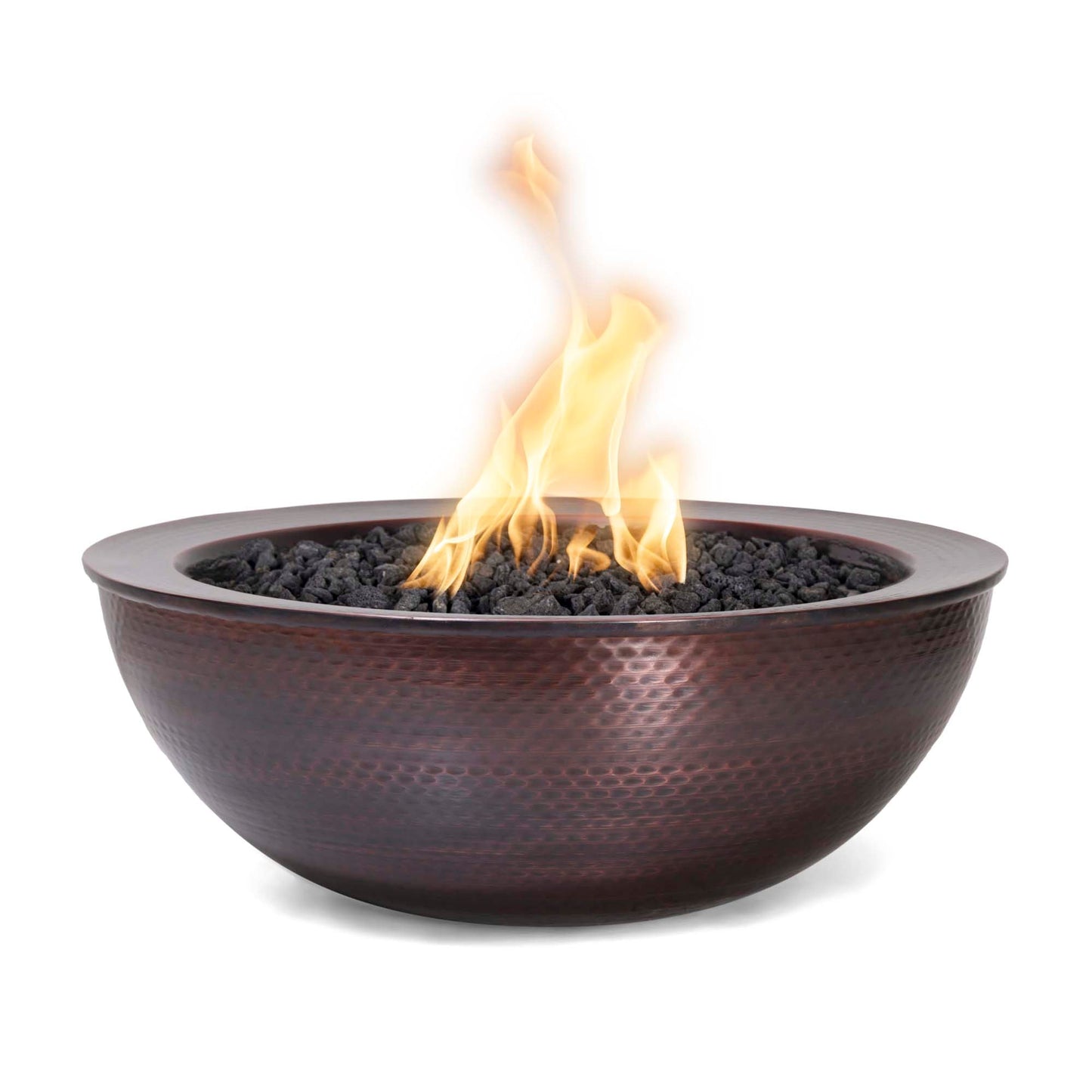 The Outdoor Plus Sedona Fire Bowl Hammered Patina Copper