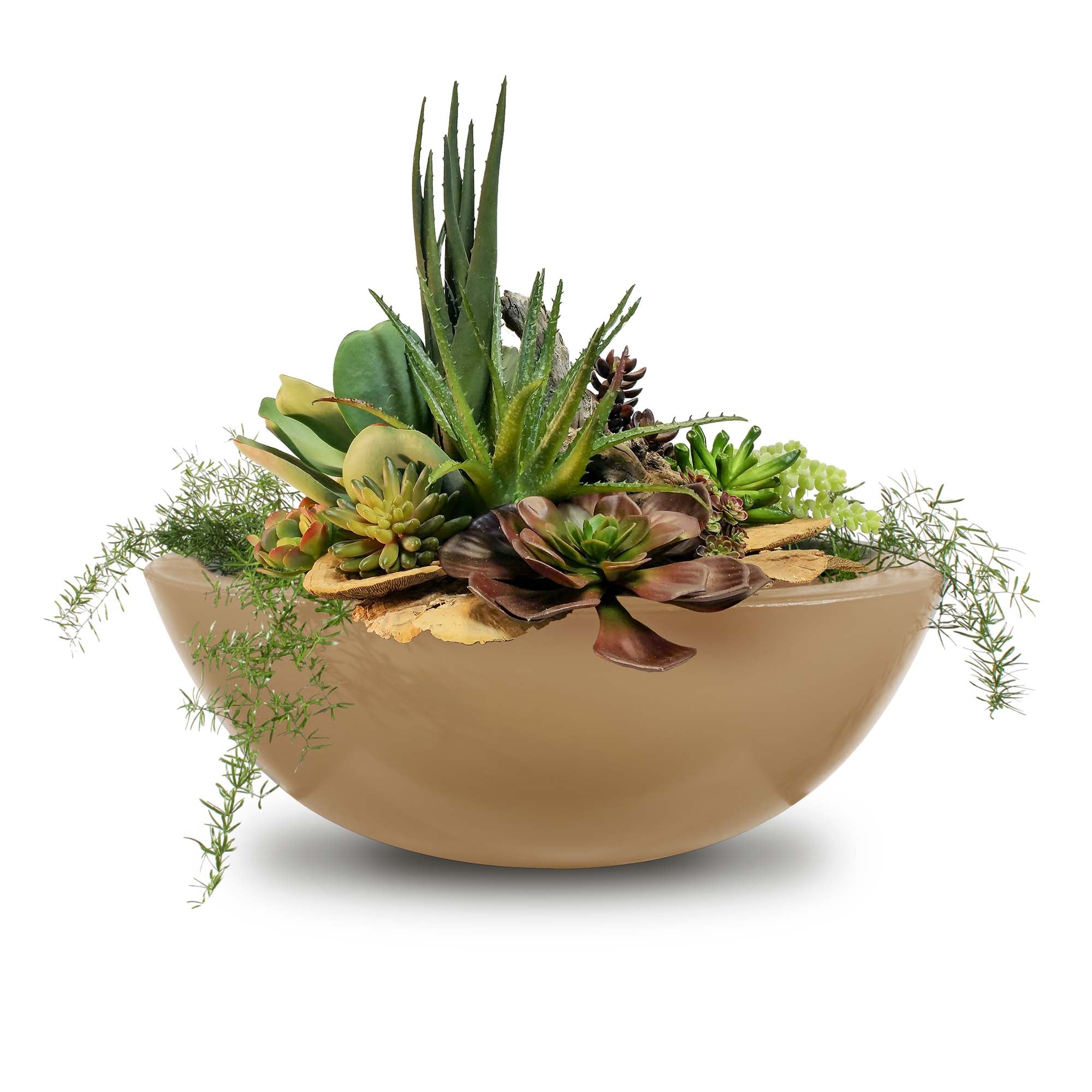 The Outdoor Plus Sedona Concrete Planter Bowl