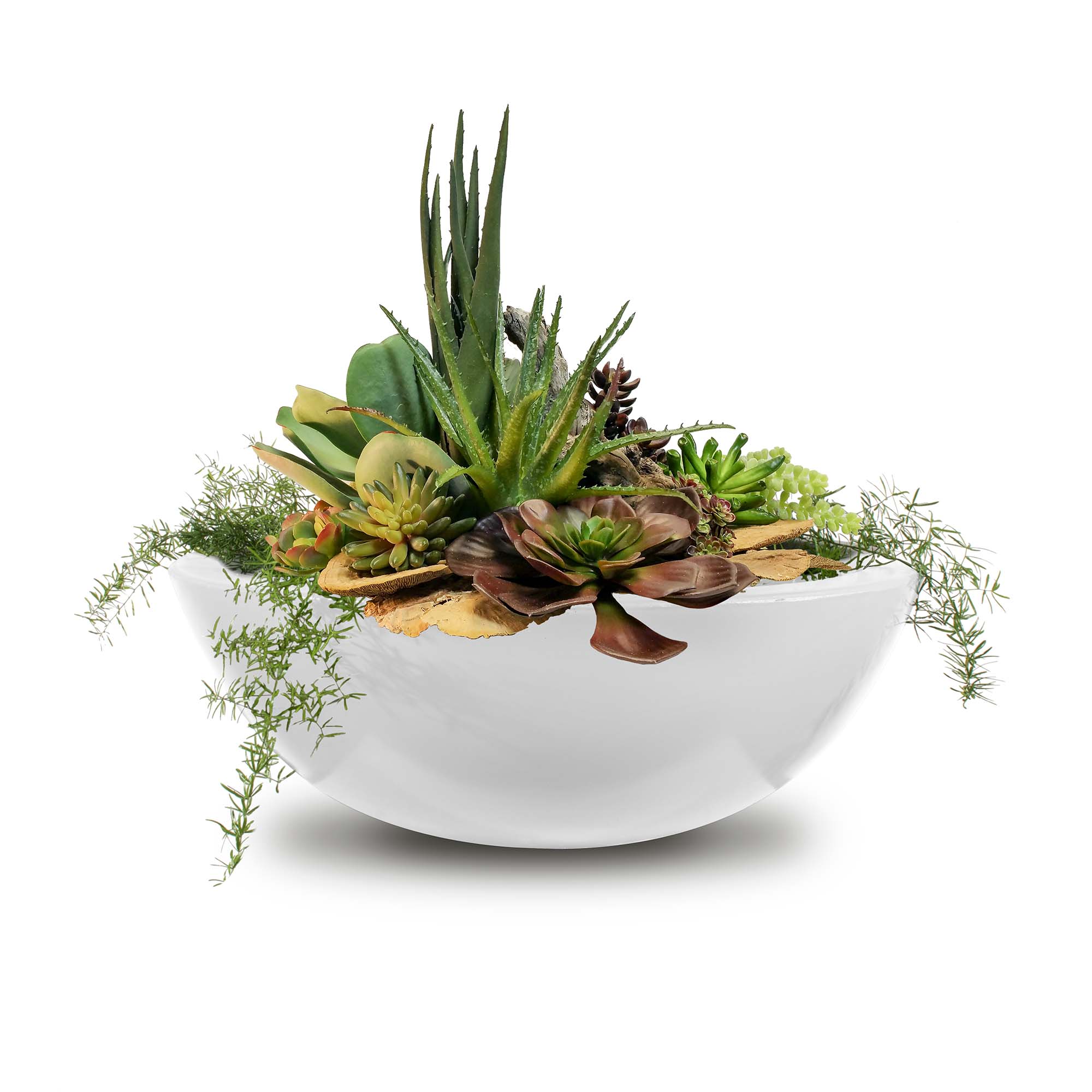 The Outdoor Plus Sedona Concrete Planter Bowl