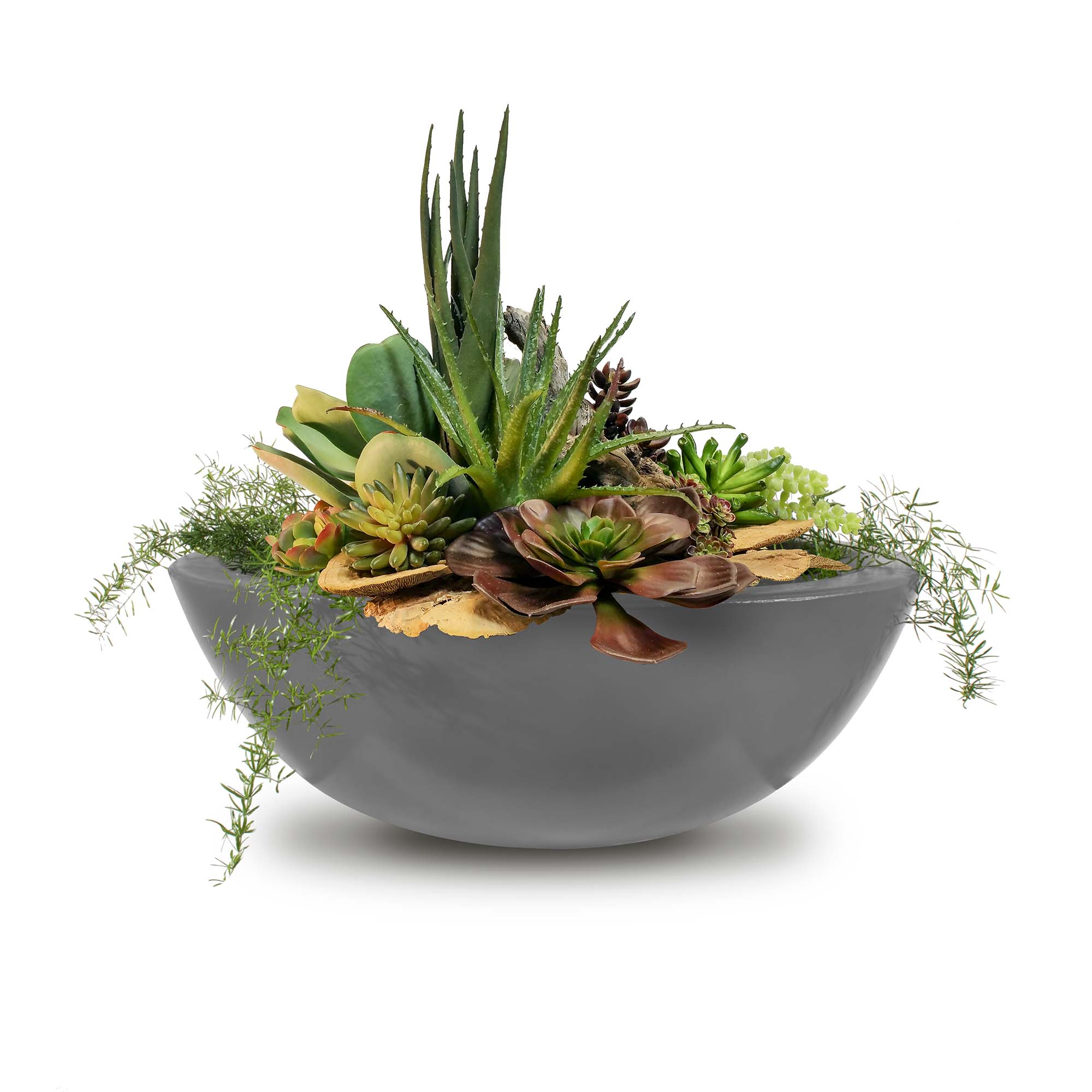 The Outdoor Plus Sedona Concrete Planter Bowl