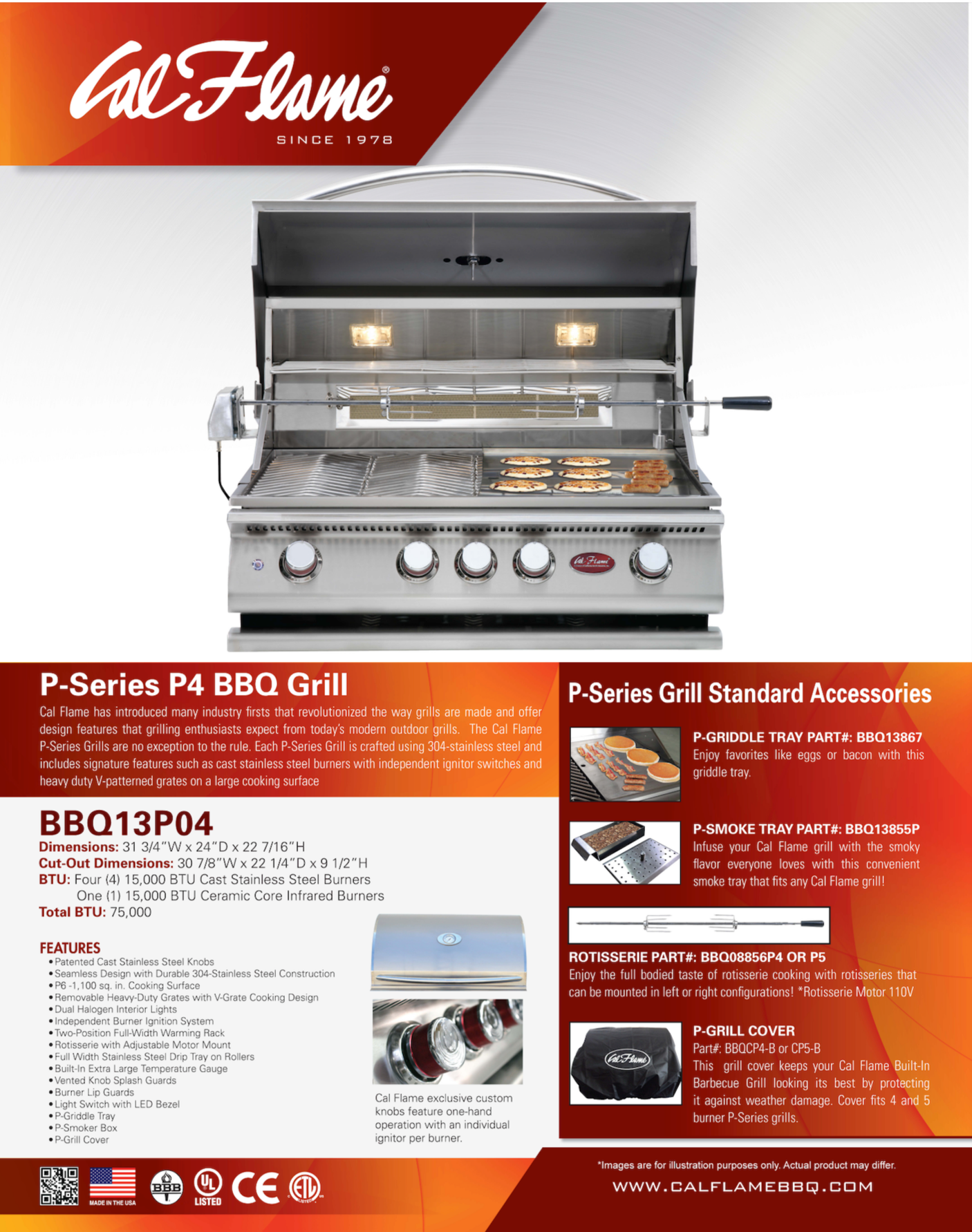 Cal Flame P Series P4 Grill