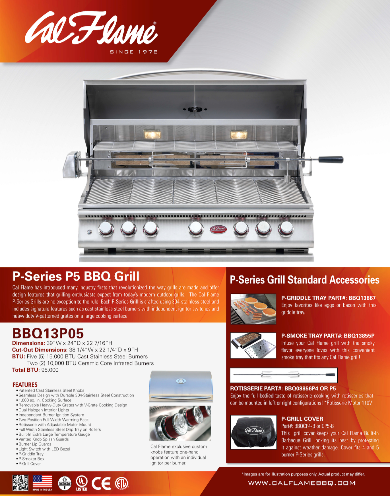 Cal Flame P Series P5 Grill