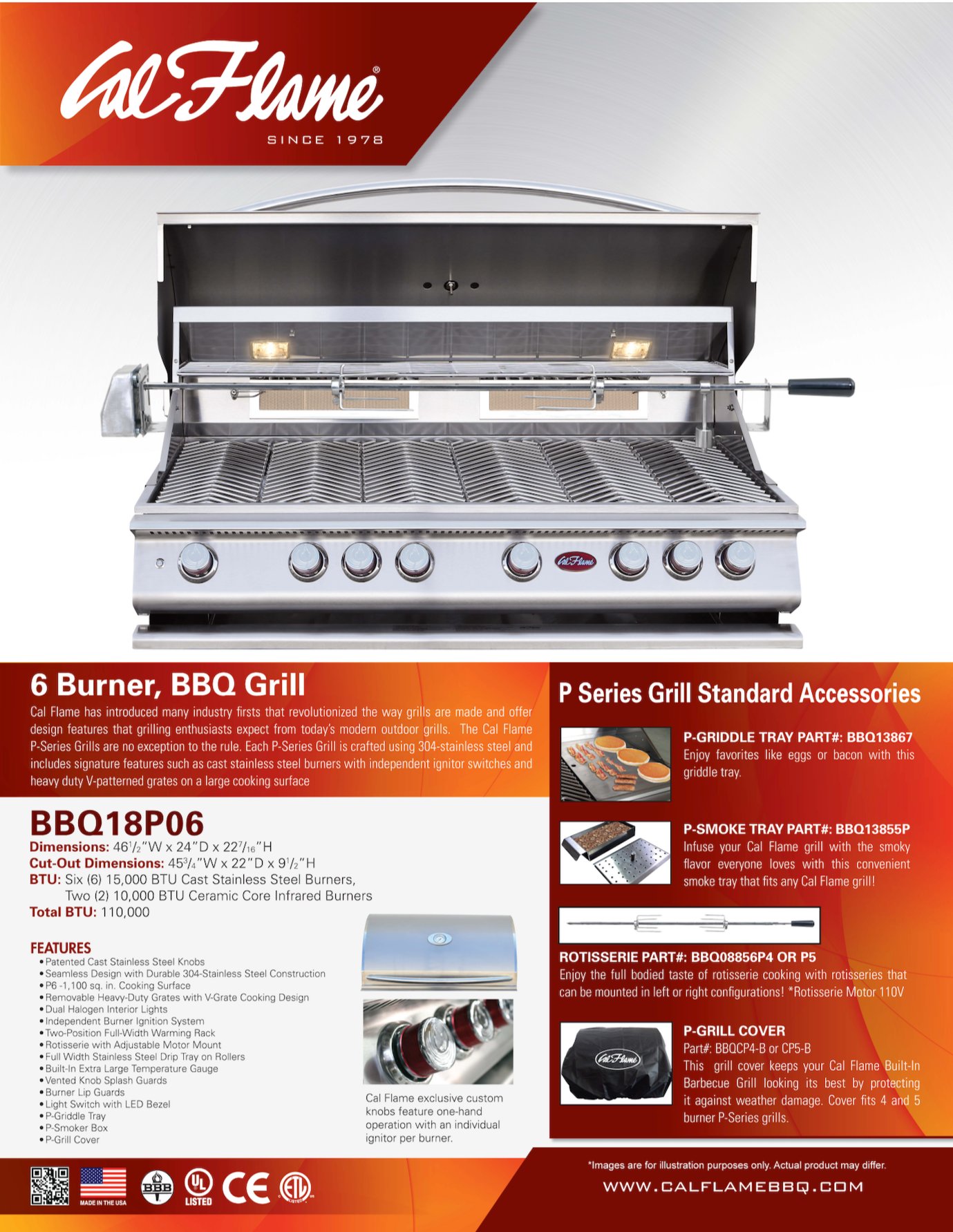 Cal Flame P Series P6 Grill