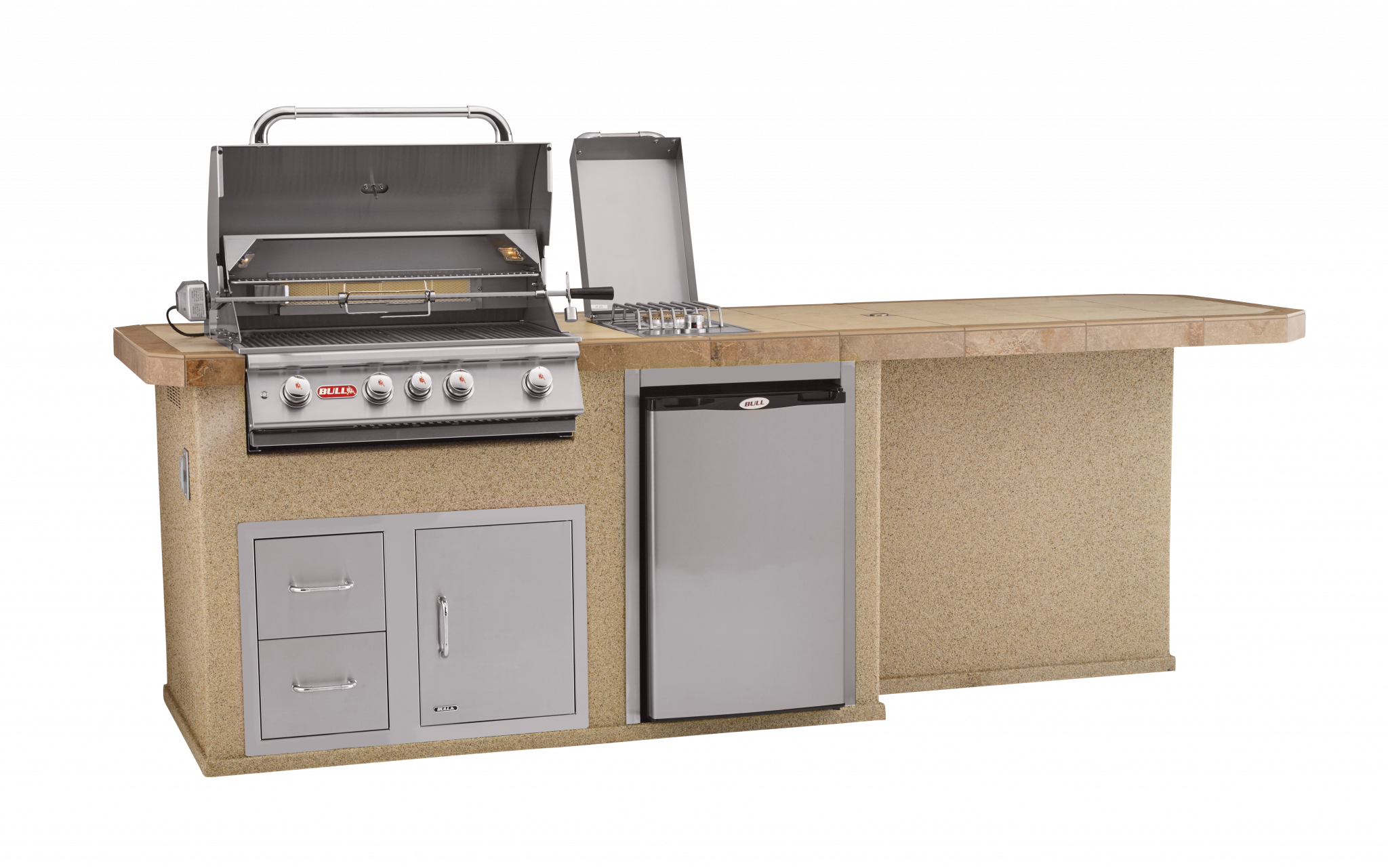 BULL BBQ Kitchen Island Culinary Q - 31045 (Stucco/Stucco Rock)