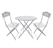 Alpine Corporation Bistro Set Folding Table and Chairs Patio Set 5 colors