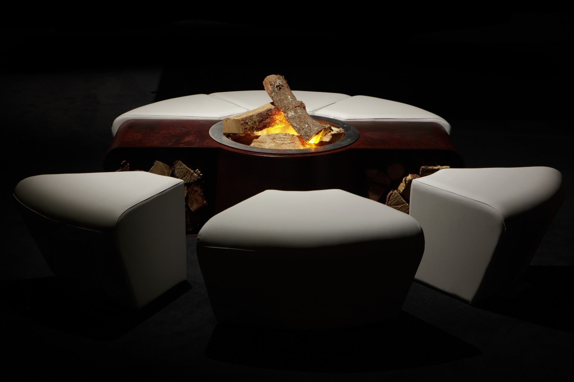 Glamm Fire Circus Fire Pit With Benches