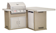 BULL BBQ Kitchen Island Little Q - 31046 (Stucco/Stucco Rock)