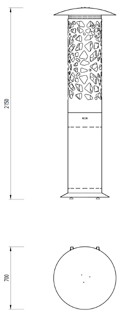 Glamm Fire Samba-Hyperion Outdoor Heater